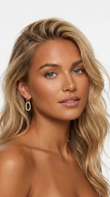 Boucles d'oreilles Shirel porté